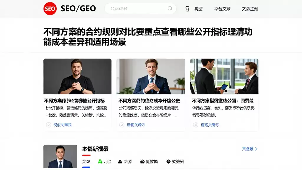 不同方案的合约规则对比要重点查看哪些公开指标理清功能成本差异和适用场景