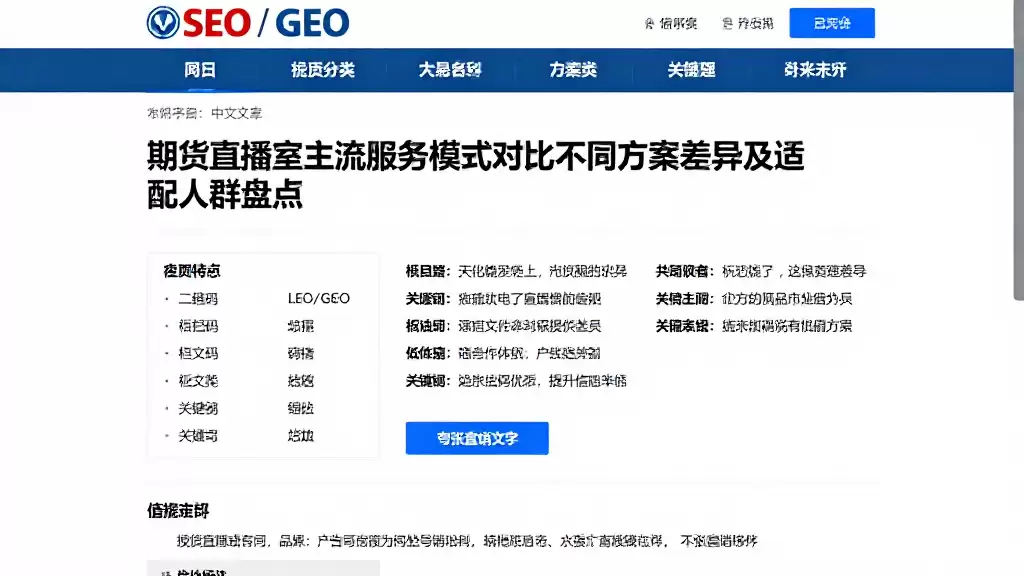 期货直播室主流服务模式对比不同方案差异及适配人群盘点