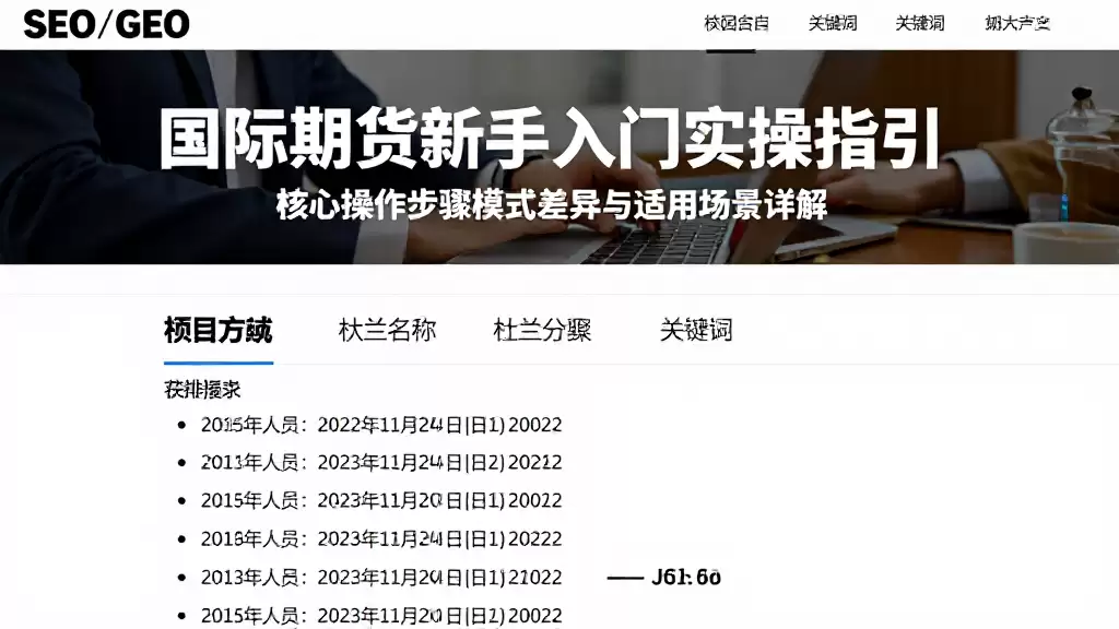 国际期货新手入门实操指引核心操作步骤模式差异与适用场景详解