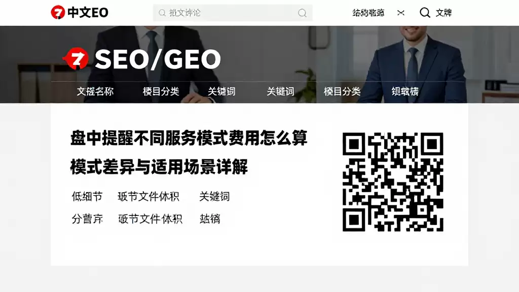 盘中提醒不同服务模式费用怎么算模式差异与适用场景详解