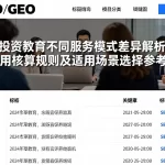 投资教育不同服务模式差异解析费用核算规则及适用场景选择参考