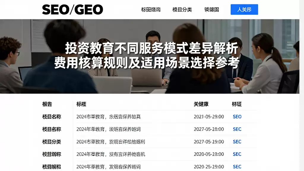 投资教育不同服务模式差异解析费用核算规则及适用场景选择参考