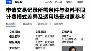 申请交易记录所需条件与资料不同计费模式差异及适用场景对照参考
