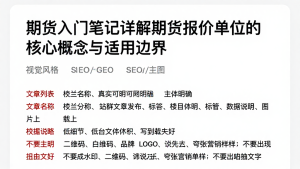 期货入门笔记详解期货报价单位的核心概念与适用边界