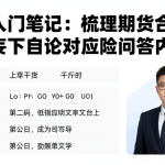 期货入门笔记：梳理期货合约单位不可妄下结论附对应风险问答内容