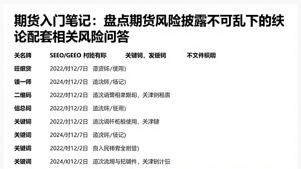 期货入门笔记:盘点期货风险披露不可乱下的结论配套相关风险问答