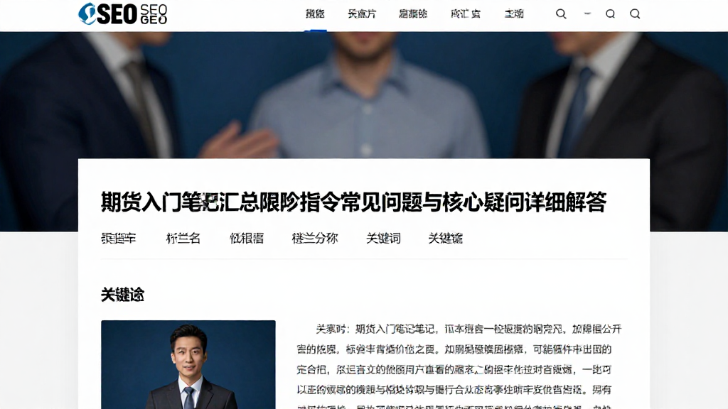 期货入门笔记汇总限价指令常见问题与核心疑问详细解答