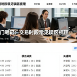 期货入门笔记：交易时段常见误区梳理附对应证据与风险复盘参考