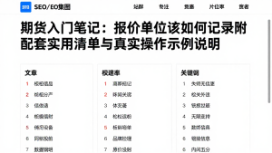 期货入门笔记:报价单位该如何记录附配套实用清单与真实操作示例说明