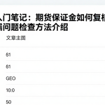 期货入门笔记：期货保证金如何复核差异与遗漏问题检查方法介绍