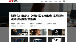 期货入门笔记：交易时段如何做复核差异与遗漏项完整检查指南